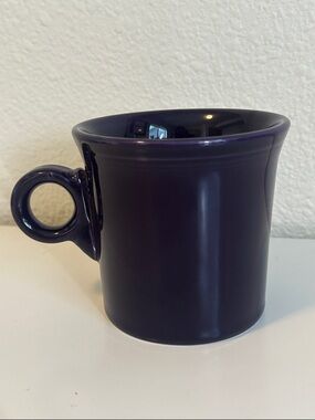 Plum Fiestaware Mug with Ring Handle